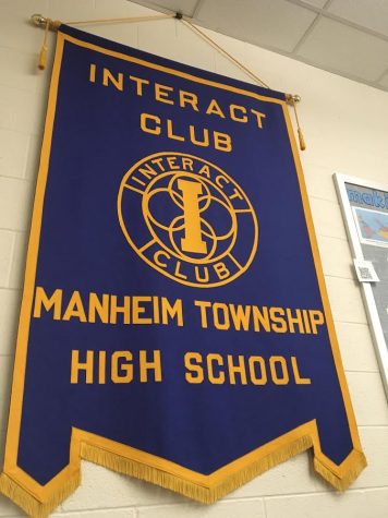 The Interact Clubs banner. Photo curtesy of Ked Kantz 