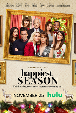 The Happiest Season movie promotional poster by Sony Pictures