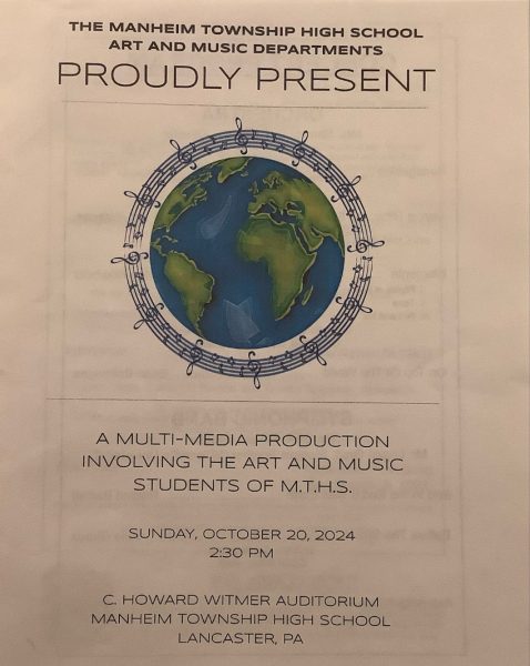 An image of the program for the concert, via Lily Burge.