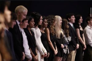 Students being inducted into the National Honors Society. Photo via LifeTouch