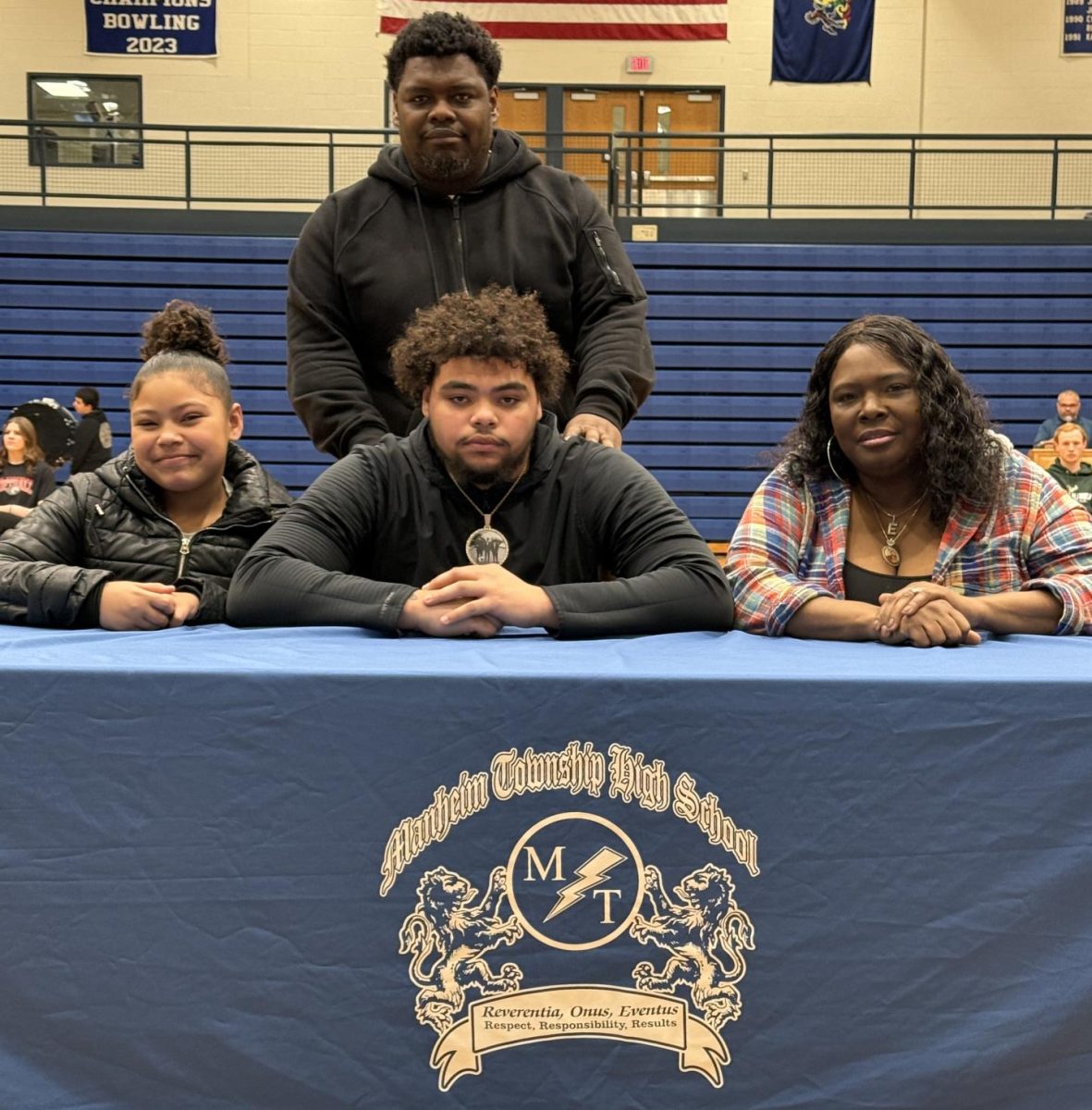 Julian LaRue, Lackawanna College, football. 