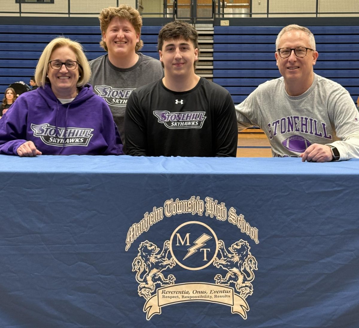 Spencer McClintock, Stonehill College, football. 