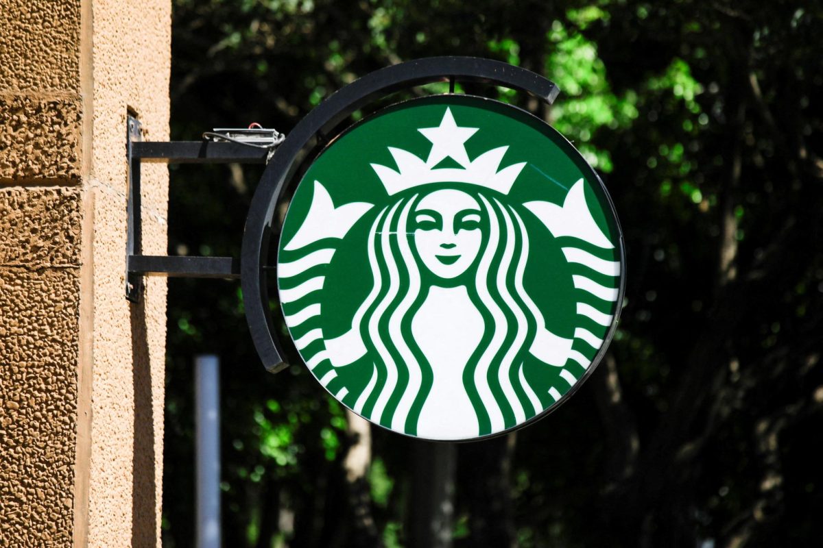 The logo of the American coffee company Starbucks is seen in Mexico City, Mexico, June 15, 2024. REUTERS/Raquel Cunha