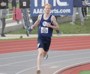 Cole Stevens running in the 1600m final at the PIAA State Track and Field Championships.
Photo credit to Coach Robin Shugarts