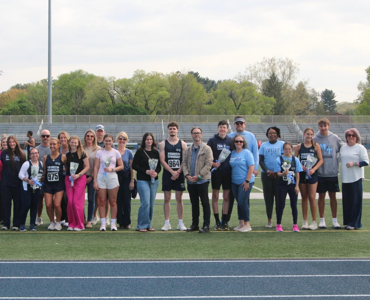 The Unified Track team on Senior Night.